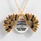 Sunflower Double-layer Lettering Necklace