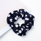 Vintage leopard spotted hair circle fabric hair accessory
