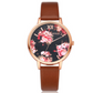 High Quality Fashion Leather Strap Rose Gold Women Watch Casual Love Heart Quartz Wrist Watch Women Dress Ladies Luxury Watches