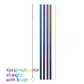 Colourful Reusable Stainless Steel Straws