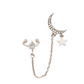 Moon Star Ear Stud Ear Cuff Earrings Cute Dangle Earrings Women Jewelry Gift for Her