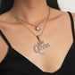 Crown Rhinestone Pendant Multilayer Queen Necklace