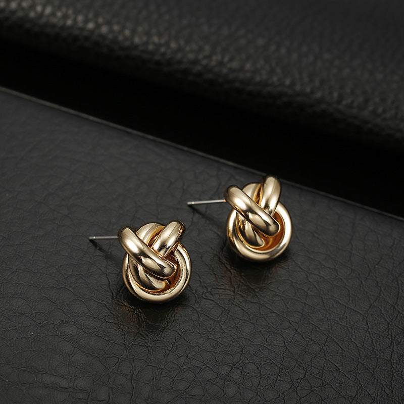 Knot Stud Earrings for Women Girls Fashion Earrings Piercing Jewelry