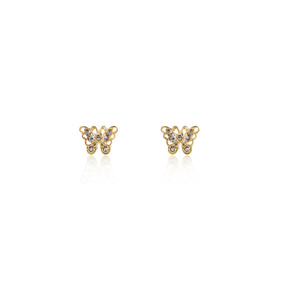 Rhinestone Butterfly Jewelry Stud Earrings Modern Fashion Women Earrings