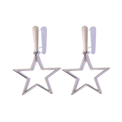 Geometric Star Drop Ear Dangle Fashion Earrings for Women Party Jewelry Gift
