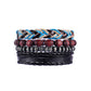 Simple Cowhide Bracelet Color Retro Ethnic Style Beaded Weaving