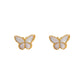 Painted Butterfly Stud Earrings Fashion Jewelry for Girls Women Gift Accessories