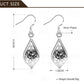 1Pair Purple Crystal Drop Earring Women Jewelry Mom Gift Everyday Wear Earrings