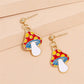 Cartoon Mushroom Dangle Earring Exquisite Fashion Drop Earrings For Women