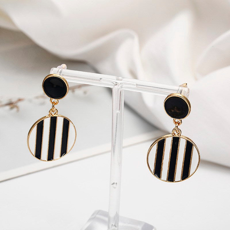 Stripes Geometric Dangle Earrings Special Gift for Women Girl Fashion Jewelry