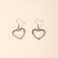 Spiky Heart Ear Drop Earrings Dangle Women Fashion Jewelry Gift for Her