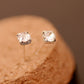 Flash Diamond Alloy Earrings Claw Diamond Crystal