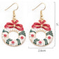Christmas  Cartoon Dripping Oil Color Earrings