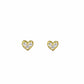 Mini Heart Studs Earrings for Girls Women Stud Jewelry Gift Accessories