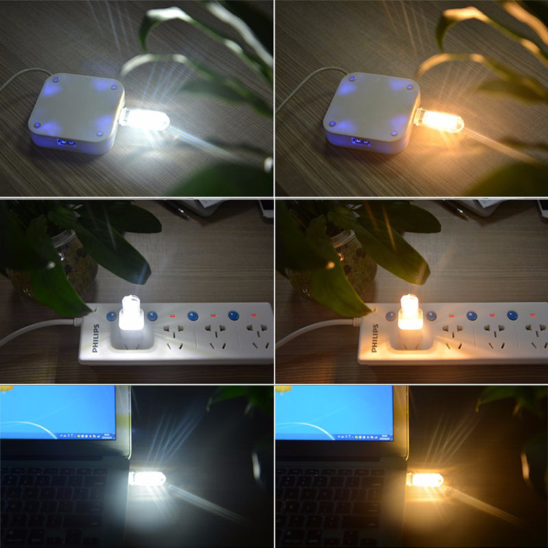 LED Night Light Computer Desk Lamp Power Bank Mobile Power Highlight Portable