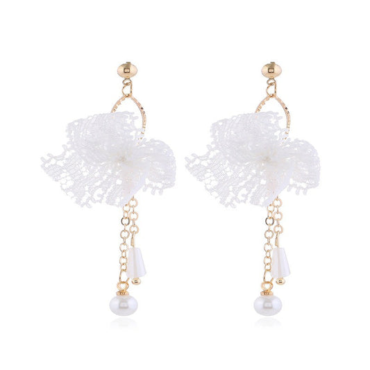 Lace Design Dangling Drop Earrings Women Girls Gifts Jewelry Accessories