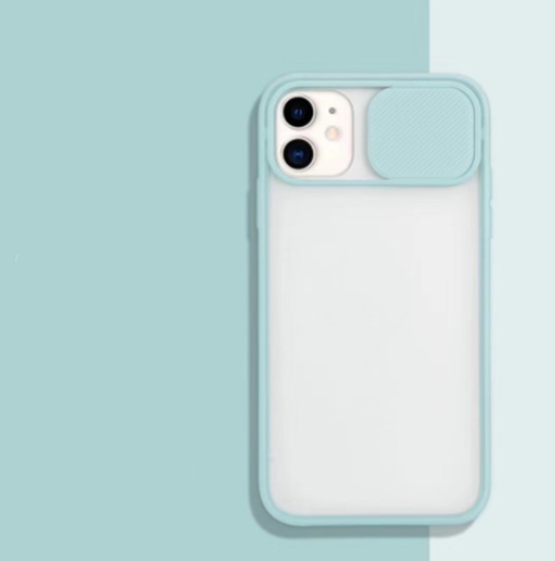 Frosted frame lens phone case
