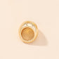 Fashion Temperament Wide Face Ring Female Ins Style