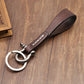 Leather Car Key Retro Copper-colored Horseshoe Buckle Waist Pendant