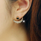 Moon Star Stud Earrings