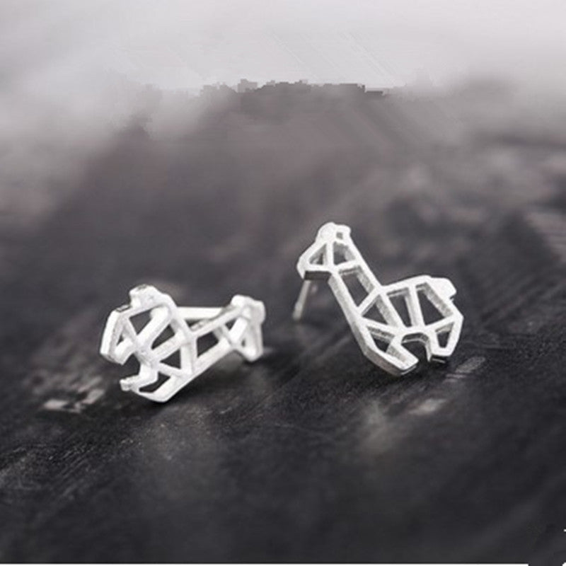 Mini Alpaca Shape Stud Earrings Women Girls Gifts Jewelry Accessories