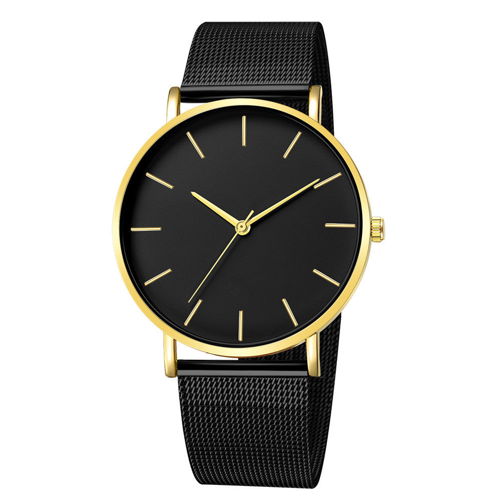 Mesh belt men's watch