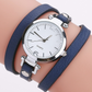 Women's Circle Bracelet Watch PU Strap Simple Alloy Small Dial Women's WatchM