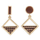Brown Geometric Drop Ear Dangle Fashion Earrings for Women Party Jewelry Gift