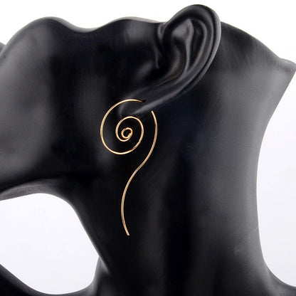 Swirl Ear Stud Fashion Earrings for Women Party Jewelry Gift