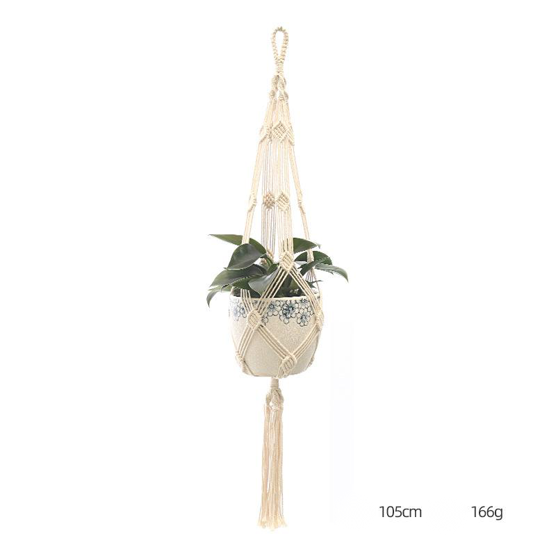 Custom Hand-knitted Hanging Flowerpot Net Bag