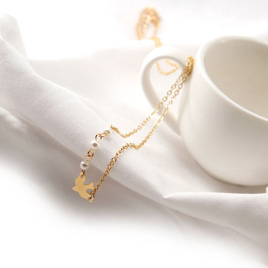 Peace Dove Pearl Necklace Pendant