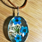 Dried Eternal Flower Specimens Necklaces