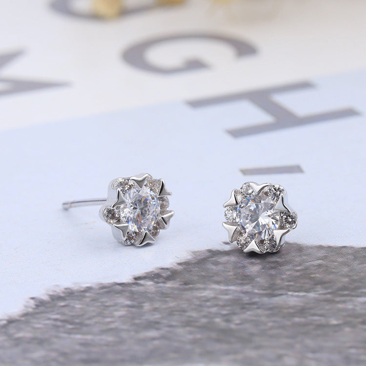 Elegant Stud Earrings Female Girl Fashion Earrings Birthday Holiday Gifts