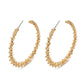 European And American Style Circle Burr Earrings