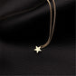 Simple Design Pentagon Star Pendant Necklace For Women Girls Luxury Statement Necklace Lucky Chokers Jewelry Gifts Party