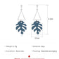 Tropical Leaf Triangle Drop Earrings Cute Dangle Earrings Women Jewelry Gift for Her