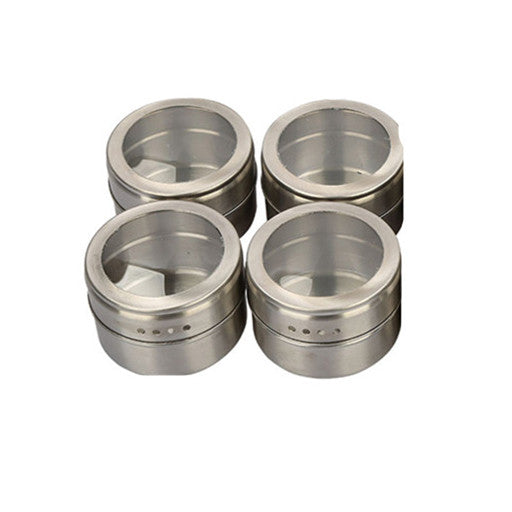 Visible stainless steel spice jar