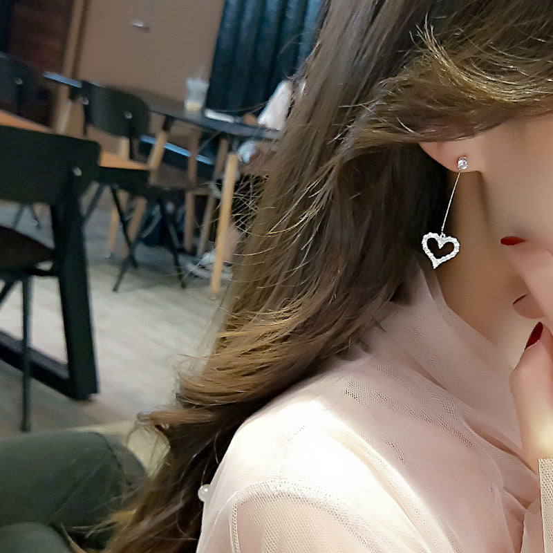 Heart Pendant Jewelry Fashion Dangle Earrings for Girls Party Birthday Gift