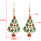 Fashion Jewelry Earrings Christmas Tree Shaped Ear Stud Party Banquet Gift