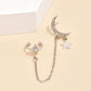 Moon Star Ear Stud Ear Cuff Earrings Cute Dangle Earrings Women Jewelry Gift for Her