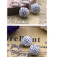 Crystal Design Ball Pendant Jewelry Fashion Dangle Earrings for Girls Party Birthday Gift