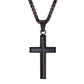 18K Gold and Silver Cross Necklace