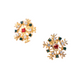 Colorful Snowflake Stud Earrings Female Girl Fashion Earrings Birthday Holiday