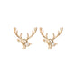 Deer Antlers Stud Earrings for Women Girls Fashion Earrings Piercing Jewelry