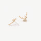 Deer Antlers Stud Earrings for Women Girls Fashion Earrings Piercing Jewelry