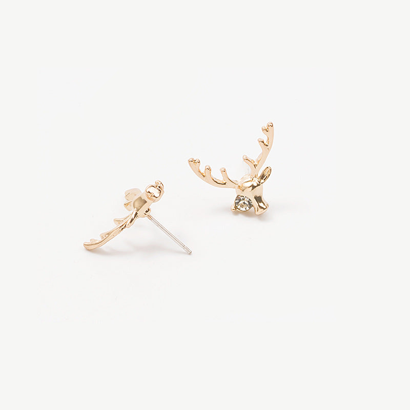 Deer Antlers Stud Earrings for Women Girls Fashion Earrings Piercing Jewelry