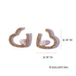 Rhinestone Heart Gift for Her Earrings Dangle Women Fashion Jewelry Jewellery
