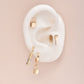4pc Lock Design Ear Studs Earring Exquisite Fashion Earrings For Women