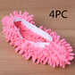 2pcs Set Multifunctional Chenille Micro Fiber Slipper Shoe Covers Clean Slippers Lazy Drag Shoe Mop Caps Household CleanTools