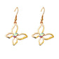 Multicolor Crystal Butterfly Drop Ear Dangle Fashion Earrings for Women Party Jewelry Gift